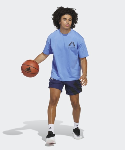 adidas(アディダス)の「アンソニー・エドワーズ GFX スキーマティック Tシャツ / アディダス adidas(Tシャツ/カットソー・メンズ・ブルー・LARGE/X-LARGE/XX-LARGE/3XL/MEDIUM/SMALL/X-SMALL)」の5枚目の写真