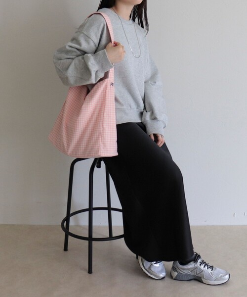 fredy emue（フレディエミュ）の「ストライプ/ギンガムワンショルバッグ（ショルダーバッグ・レディース・ブラック系その他/ブラック系その他2/ピンク系その他/ブルー系その他/グリーン系その他・FREE）」の12枚目の写真