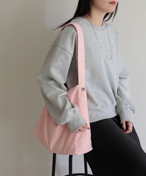 fredy emue（フレディエミュ）の「ストライプ/ギンガムワンショルバッグ（ショルダーバッグ・レディース・ブラック系その他/ブラック系その他2/ピンク系その他/ブルー系その他/グリーン系その他・FREE）」の13枚目の写真