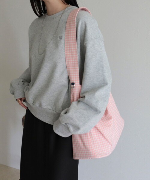 fredy emue（フレディエミュ）の「ストライプ/ギンガムワンショルバッグ（ショルダーバッグ・レディース・ブラック系その他/ブラック系その他2/ピンク系その他/ブルー系その他/グリーン系その他・FREE）」の15枚目の写真