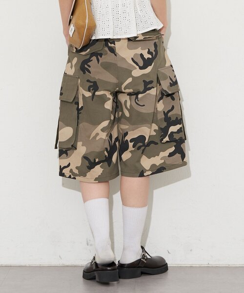 CIAOPANIC（チャオパニック）の「【UNESS/ユーネス】カーゴハーフパンツ（その他パンツ・レディース・カーキ/ベージュ・ONE SIZE）」の4枚目の写真
