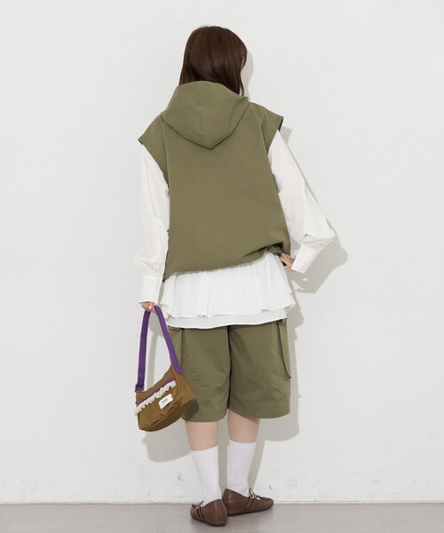CIAOPANIC（チャオパニック）の「【UNESS/ユーネス】カーゴハーフパンツ（その他パンツ・レディース・カーキ/ベージュ・ONE SIZE）」の13枚目の写真