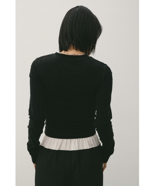 STYLEMIXER（スタイルミキサー）の「パウダーブリーチトップ（Tシャツ/カットソー・レディース・ライトブラウン/ブルー/ブラック/ベージュ・SMALL/MEDIUM）」の8枚目の写真