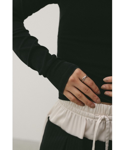 STYLEMIXER（スタイルミキサー）の「パウダーブリーチトップ（Tシャツ/カットソー・レディース・ライトブラウン/ブルー/ブラック/ベージュ・SMALL/MEDIUM）」の9枚目の写真