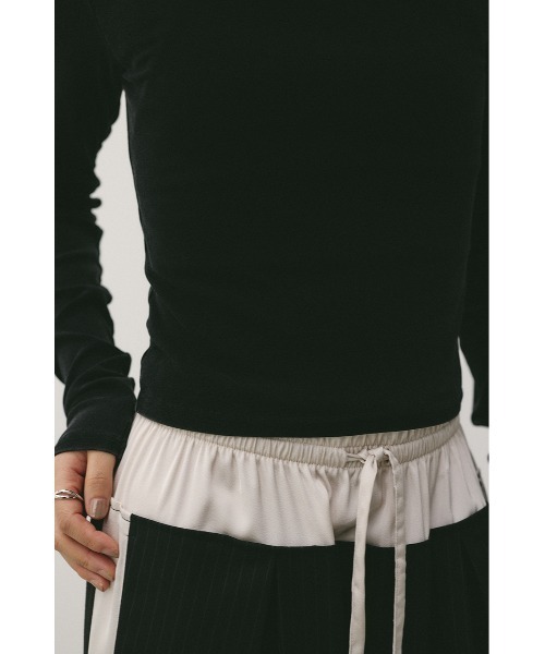 STYLEMIXER（スタイルミキサー）の「パウダーブリーチトップ（Tシャツ/カットソー・レディース・ライトブラウン/ブルー/ブラック/ベージュ・SMALL/MEDIUM）」の10枚目の写真