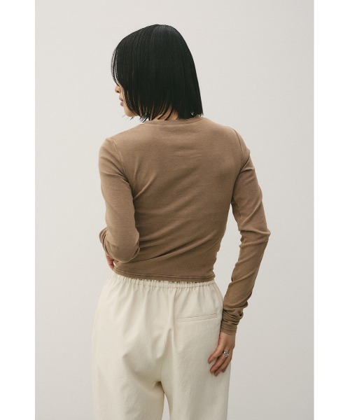 STYLEMIXER（スタイルミキサー）の「パウダーブリーチトップ（Tシャツ/カットソー・レディース・ライトブラウン/ブルー/ブラック/ベージュ・SMALL/MEDIUM）」の17枚目の写真