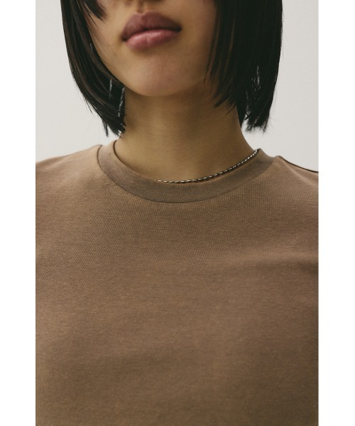 STYLEMIXER（スタイルミキサー）の「パウダーブリーチトップ（Tシャツ/カットソー・レディース・ライトブラウン/ブルー/ブラック/ベージュ・SMALL/MEDIUM）」の18枚目の写真