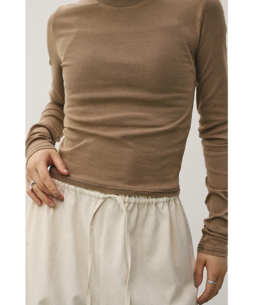 STYLEMIXER（スタイルミキサー）の「パウダーブリーチトップ（Tシャツ/カットソー・レディース・ライトブラウン/ブルー/ブラック/ベージュ・SMALL/MEDIUM）」の20枚目の写真