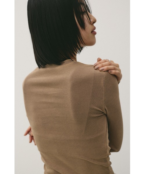 STYLEMIXER（スタイルミキサー）の「パウダーブリーチトップ（Tシャツ/カットソー・レディース・ライトブラウン/ブルー/ブラック/ベージュ・SMALL/MEDIUM）」の21枚目の写真