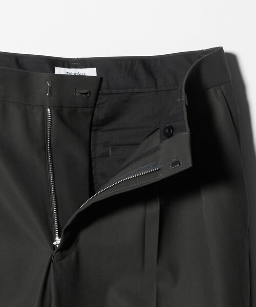 Thingless（シングレス）の「＜Thingless＞サイドアジャスト ツイル パンツ（スラックス・メンズ・ダークグレー/ブラック・S/M/L）」の8枚目の写真