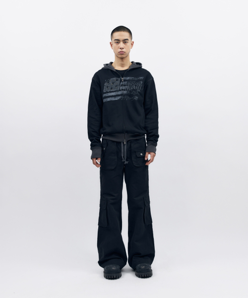 AAKAM(アーカム)の「Flare Cargo Pocket Pants (Black)(その他パンツ・レディース・その他・1/2)」の11枚目の写真