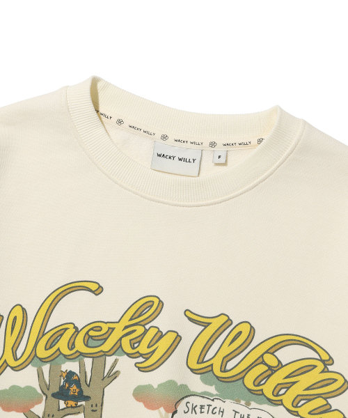 Wacky WiLLy（ワッキーウィリー）の「ウィメンズグラフィックレギュラーフィットスウェットクリーム（スウェット・レディース・その他・F）」の4枚目の写真