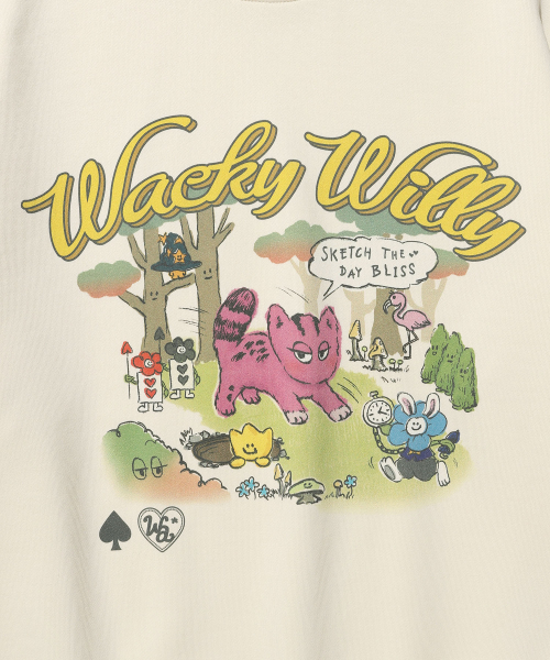 Wacky WiLLy（ワッキーウィリー）の「ウィメンズグラフィックレギュラーフィットスウェットクリーム（スウェット・レディース・その他・F）」の5枚目の写真