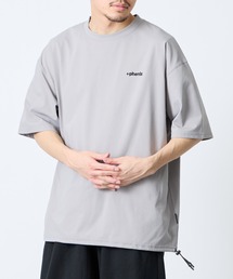 +phenix（プラスフェニックス）の「[+phenix プラスフェニックス] 別注 ワンポイント刺繍ロゴ ドローコードTシャツ（Tシャツ/カットソー）」