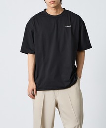 +phenix（プラスフェニックス）の「[+phenix プラスフェニックス] 別注 ワンポイント刺繍ロゴ ドローコードTシャツ（Tシャツ/カットソー）」