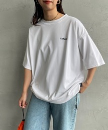 +phenix（プラスフェニックス）の「[+phenix プラスフェニックス] 別注 ワンポイント刺繍ロゴ ドローコードTシャツ（Tシャツ/カットソー）」