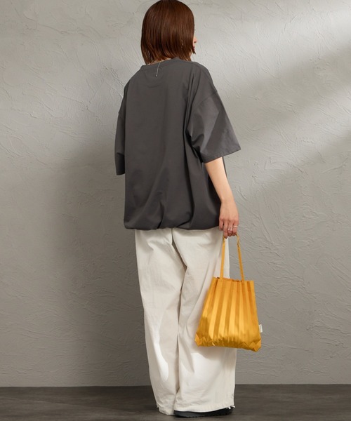 +phenix（プラスフェニックス）の「[＋phenix/プラスフェニックス] 別注 ワンポイント刺繍ロゴ ドローコードTシャツ【追加】（Tシャツ/カットソー・メンズ・ホワイト/ブラック/オレンジ/チャコールグレー/グレー・M/XL/L）」の10枚目の写真