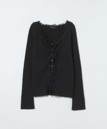 JEANASIS | 12Gレーストリムリブカーディガン/663959(カーディガン/ボレロ)