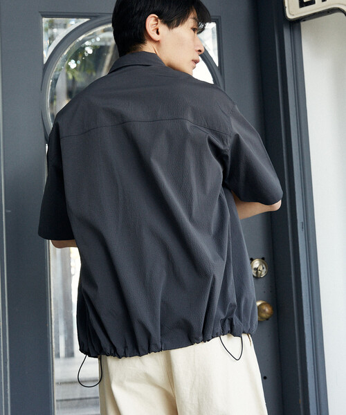 UMBRO(アンブロ)の「UMBRO × PUBLUX/アンブロ <機能性素材>別注 ワンポイントロゴレギュラーカラーハーフスリーブシャツ 限定展開(シャツ/ブラウス・メンズ・チャコールグレー/ブラック・LARGE/MEDIUM)」の14枚目の写真