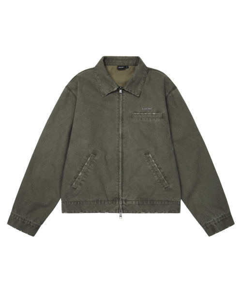 AAKAM(アーカム)の「Walt Damaged Cotton Jacket (Khaki)(その他アウター・レディース・その他・1/2)」の1枚目の写真