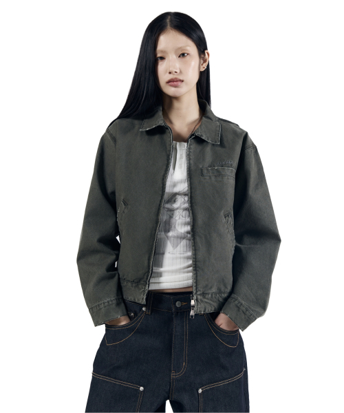 AAKAM(アーカム)の「Walt Damaged Cotton Jacket (Khaki)(その他アウター・レディース・その他・1/2)」の3枚目の写真