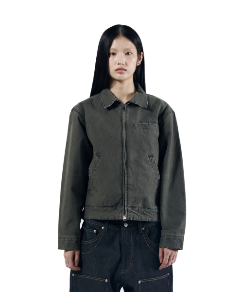 AAKAM(アーカム)の「Walt Damaged Cotton Jacket (Khaki)(その他アウター・レディース・その他・1/2)」の4枚目の写真