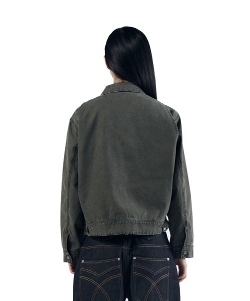 AAKAM(アーカム)の「Walt Damaged Cotton Jacket (Khaki)(その他アウター・レディース・その他・1/2)」の6枚目の写真