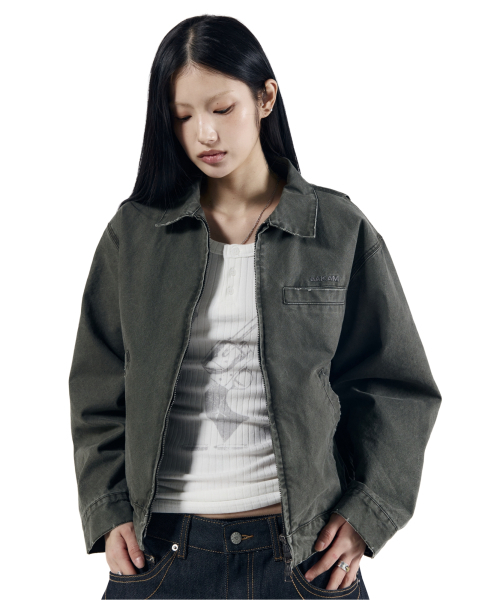 AAKAM(アーカム)の「Walt Damaged Cotton Jacket (Khaki)(その他アウター・レディース・その他・1/2)」の8枚目の写真