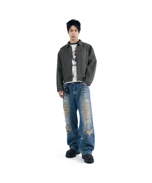 AAKAM(アーカム)の「Walt Damaged Cotton Jacket (Khaki)(その他アウター・レディース・その他・1/2)」の16枚目の写真