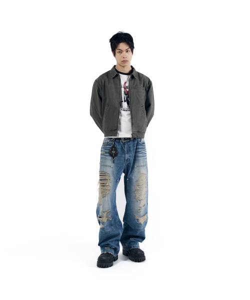 AAKAM(アーカム)の「Walt Damaged Cotton Jacket (Khaki)(その他アウター・レディース・その他・1/2)」の17枚目の写真