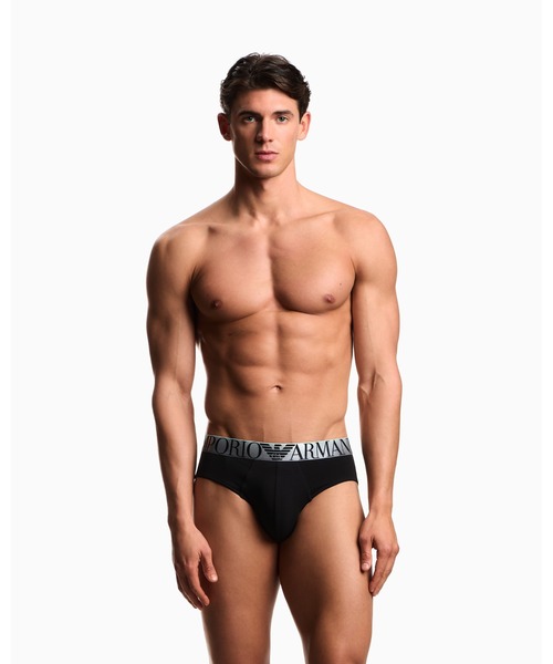 EMPORIO ARMANI（エンポリオアルマーニ）の「<オンライン限定>【エンポリオ アルマーニ】ブリーフ プレミアムジャージー（ブリーフ・メンズ・ネイビー/ブラック・LARGE/MEDIUM/SMALL/X-LARGE）」の4枚目の写真