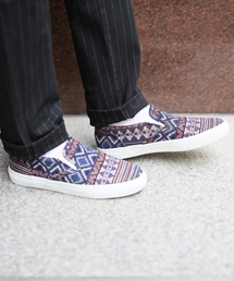 RAGEBLUE | ネイティブ柄スリッポン/713872(スリッポン)