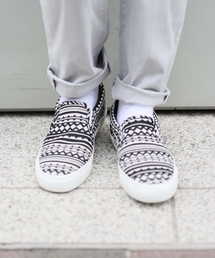 RAGEBLUE | ネイティブ柄スリッポン/713872(スリッポン)