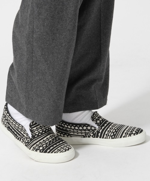 RAGEBLUE（レイジブルー）の「ネイティブ柄スリッポン/713872（スリッポン・メンズ・ブラック/ネイビー・LARGE/MEDIUM）」の10枚目の写真