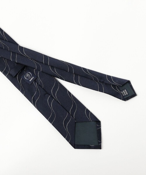 BEAMS F（ビームスエフ）の「シルク ストライプ ネクタイ（ネクタイ・メンズ・ブラウン/ネイビー・ONE SIZE）」の6枚目の写真