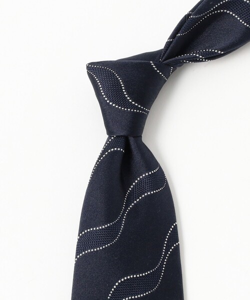 BEAMS F（ビームスエフ）の「シルク ストライプ ネクタイ（ネクタイ・メンズ・ブラウン/ネイビー・ONE SIZE）」の8枚目の写真