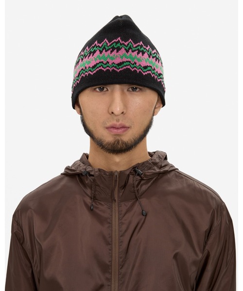 YESEYESEE（イエスアイシー）の「SN Pointy beanie（ニットキャップ/ビーニー・メンズ・ブルー/ブラック・FREE）」の4枚目の写真