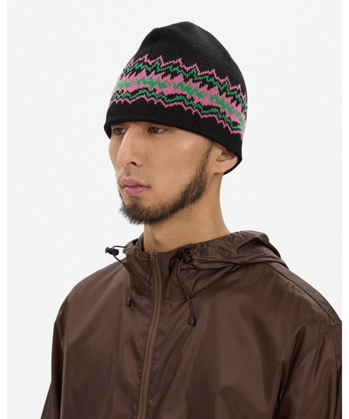 YESEYESEE（イエスアイシー）の「SN Pointy beanie（ニットキャップ/ビーニー・メンズ・ブルー/ブラック・FREE）」の5枚目の写真