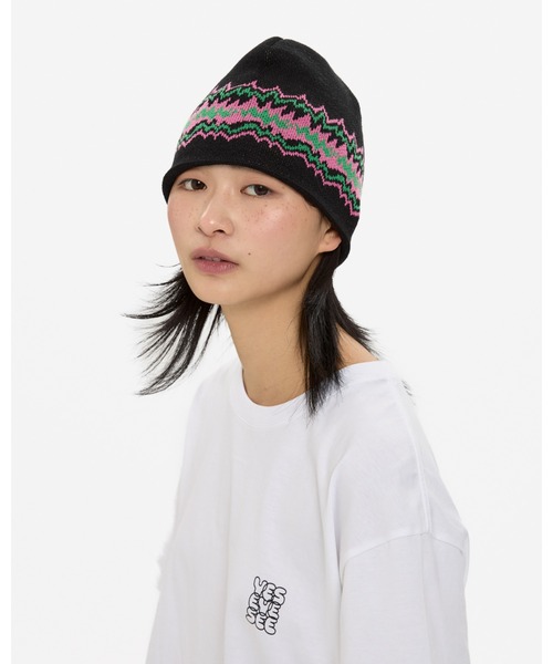 YESEYESEE（イエスアイシー）の「SN Pointy beanie（ニットキャップ/ビーニー・メンズ・ブルー/ブラック・FREE）」の7枚目の写真