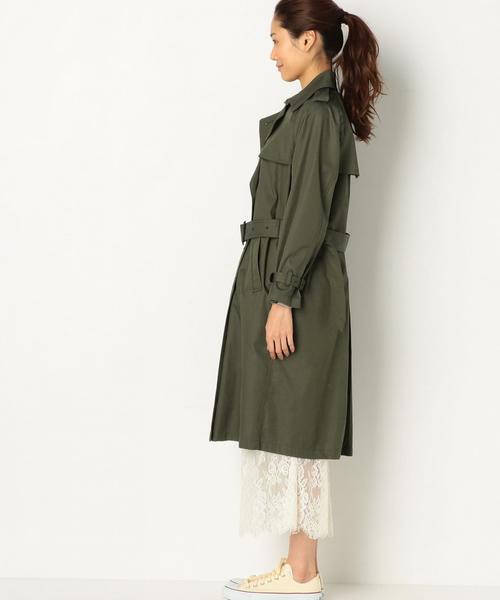 Another Edition(アナザーエディション)の「チェックライナートレンチ/AEBFC C CHKライナー TRNC◆(トレンチコート・レディース・ベージュ/オリーブ・MEDIUM/SMALL)」の9枚目の写真