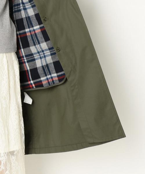 Another Edition(アナザーエディション)の「チェックライナートレンチ/AEBFC C CHKライナー TRNC◆(トレンチコート・レディース・ベージュ/オリーブ・MEDIUM/SMALL)」の13枚目の写真