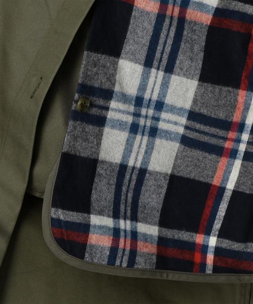 Another Edition(アナザーエディション)の「チェックライナートレンチ/AEBFC C CHKライナー TRNC◆(トレンチコート・レディース・ベージュ/オリーブ・MEDIUM/SMALL)」の5枚目の写真