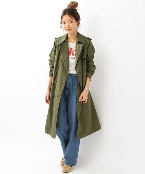 Another Edition(アナザーエディション)の「チェックライナートレンチ/AEBFC C CHKライナー TRNC◆(トレンチコート・レディース・ベージュ/オリーブ・MEDIUM/SMALL)」の16枚目の写真