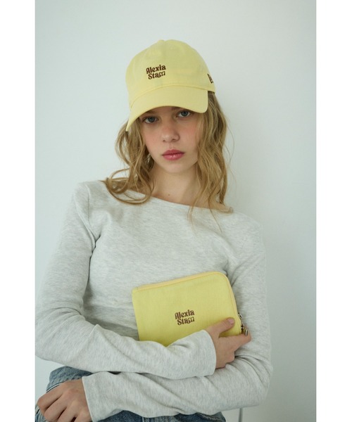 ALEXIA STAM(アリシアスタン)の「L-zip Pouch /L型ポーチ(ポーチ・レディース・イエロー/ネイビー/アイボリー・FREE)」の1枚目の写真