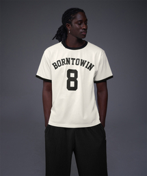 NUMBER RINGER REGULAR FIT T-SHIRTS [IVORY]
