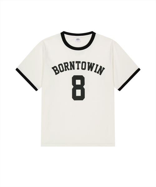 BORN TO WIN（ボーントゥウィン）の「NUMBER RINGER REGULAR FIT T-SHIRTS [IVORY]（Tシャツ/カットソー・メンズ・その他・1/2/4/3）」の2枚目の写真