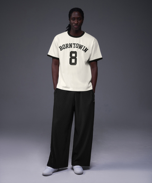 BORN TO WIN（ボーントゥウィン）の「NUMBER RINGER REGULAR FIT T-SHIRTS [IVORY]（Tシャツ/カットソー・メンズ・その他・1/2/4/3）」の3枚目の写真