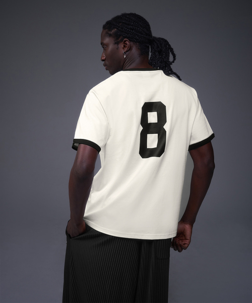 BORN TO WIN（ボーントゥウィン）の「NUMBER RINGER REGULAR FIT T-SHIRTS [IVORY]（Tシャツ/カットソー・メンズ・その他・1/2/4/3）」の4枚目の写真