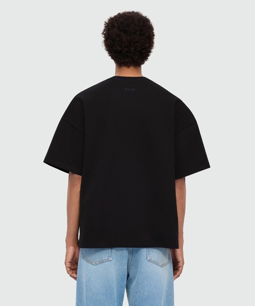 MSGM（エムエスジーエム）の「【NEW】TheMwave 刺繍ロゴ ハーフスリーブ トップ（Tシャツ/カットソー・メンズ・ブラック・L/M/S/XL）」の3枚目の写真