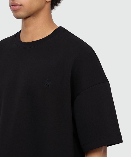 MSGM（エムエスジーエム）の「【NEW】TheMwave 刺繍ロゴ ハーフスリーブ トップ（Tシャツ/カットソー・メンズ・ブラック・L/M/S/XL）」の5枚目の写真